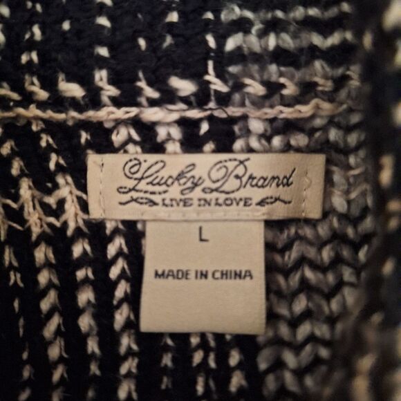 Lucky Brand Womens Harper Tweed Blazer Moto Long Sleeve Business Modern Large - Picture 2 of 12